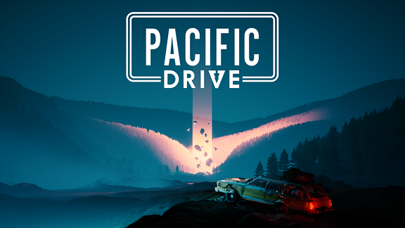 Das Titelbild des Spiels "Pacific Drive" von den Ironwood Studios.