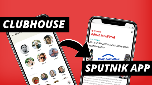 Vergleich der Clubhouse- und der SPUTNIK-App