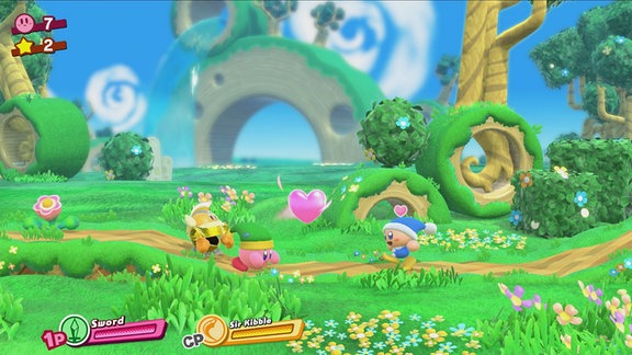 Ausschnitt aus "Kirby Star Allies"